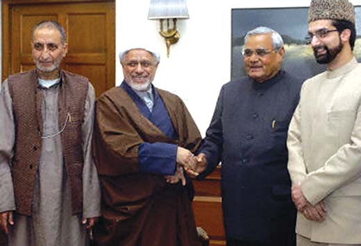 Hurriyat Leader with Atal Bihari Vajpayee
