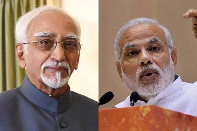 Hamid Ansari and Modi
