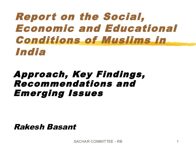 Report on the Social, Economic and Educational Conditions of Muslims in India