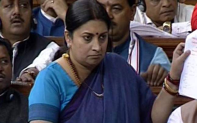 Smriti Irani in Parliament
