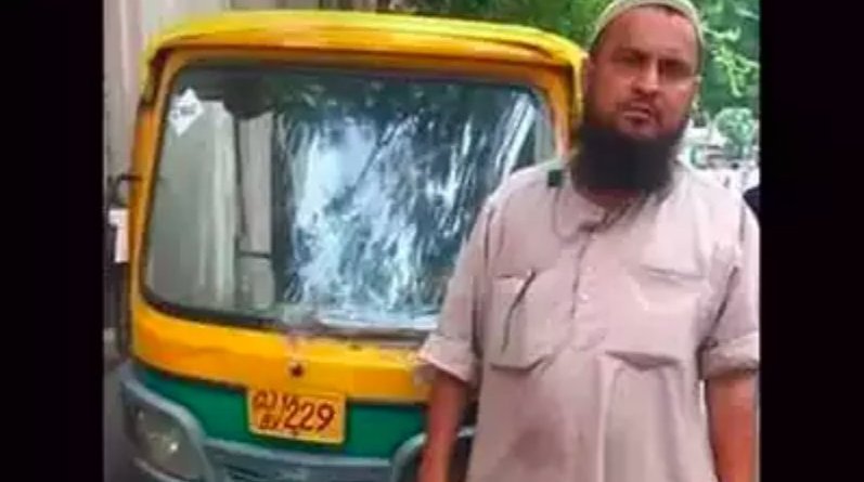 Muslim rickshaw driver