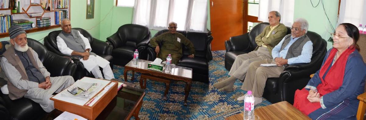 Yashwant Sinha led team visit kashmir